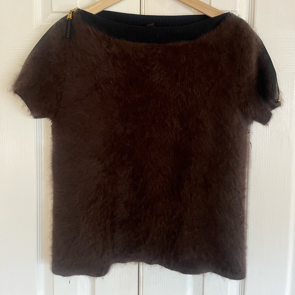 Louis Vuitton fuzzy Cashmere and  wool shirt